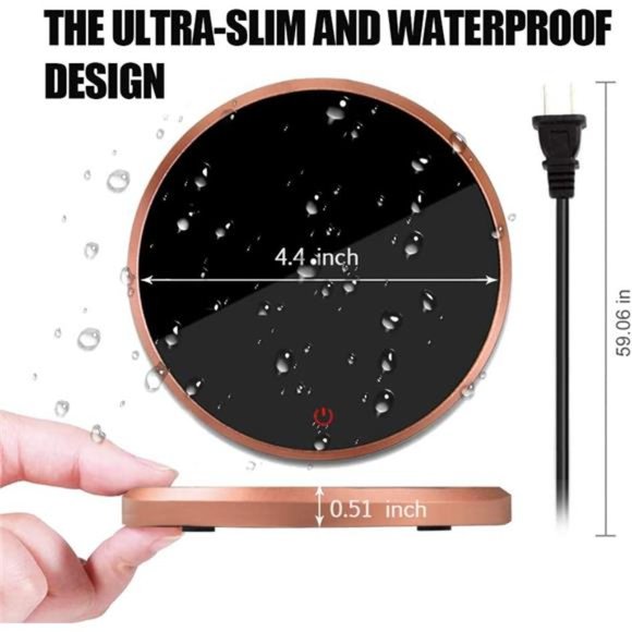 Coffee Mug Warmer - 18Watt Auto Shut Off Cup Warmer for Home Office Desk Use - Picture 6 of 7